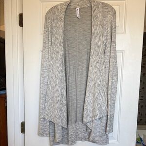 Athleta Light Gray Open Front Cardigan